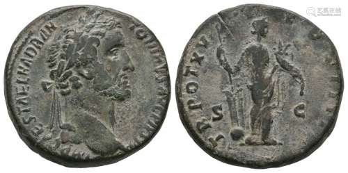 Ancient Roman Imperial Coins - Antoninus Pius - Fortuna Sestertius