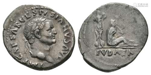 Ancient Roman Imperial Coins - Vespasian - Judaea Denarius
