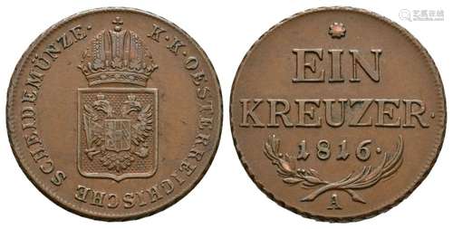 World Coins - Austria - 1816 A - 1 Kreuzer