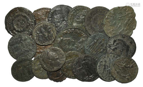 Ancient Roman Imperial Coins - Late Bronzes Group [20]