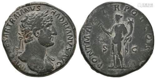 Ancient Roman Imperial Coins - Hadrian - Felicitas Sestertius