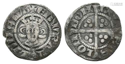 English Medieval Coins - Edward I - London - Halfpenny
