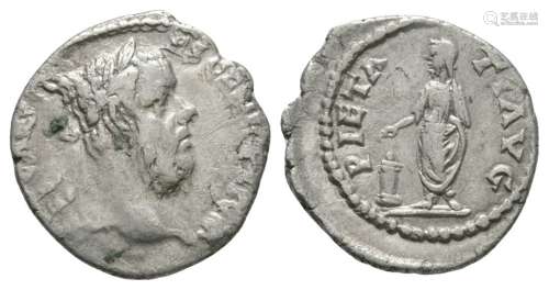 Ancient Roman Imperial Coins - Pescennius Niger - Emperor Standing Denarius