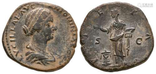 Ancient Roman Imperial Coins - Lucilla - Pietas Sestertius