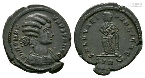 Ancient Roman Imperial Coins - Fausta - Empress Standing Centenionalis