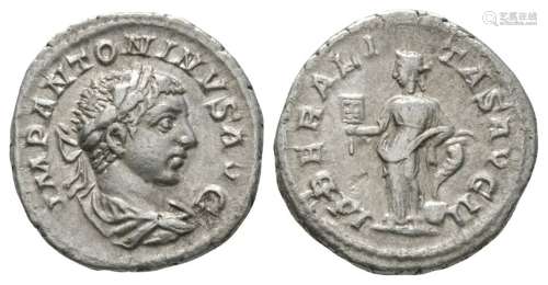 Ancient Roman Imperial Coins - Elagabalus - Liberalitas Denarius