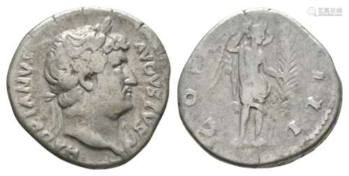 Ancient Roman Imperial Coins - Hadrian - Victory Denarius
