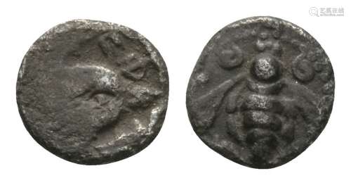 Ancient Greek Coins - Ionia - Ephesos - Eagle and Bee Hemiobol