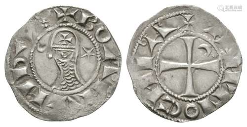 World Coins - Crusader Issues - Antioch - Bohemund III - Denier