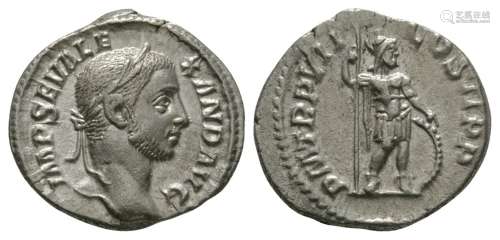Ancient Roman Imperial Coins - Severus Alexander - Mars Denarius
