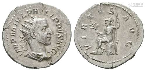 Ancient Roman Imperial Coins - Phillip I - Virtus Antoninianus