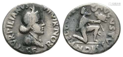 Ancient Roman Imperial Coins - Augustus - Parthian Kneeling Denarius