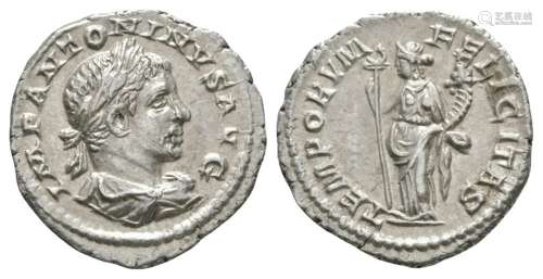 Ancient Roman Imperial Coins - Elagabalus - Felicitas Denarius
