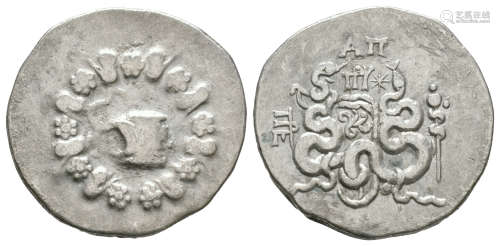 Ancient Greek Coins - Mysia - Pergamon - Eumenes II, Attalos II/III - Cistophoric Tetradrachm