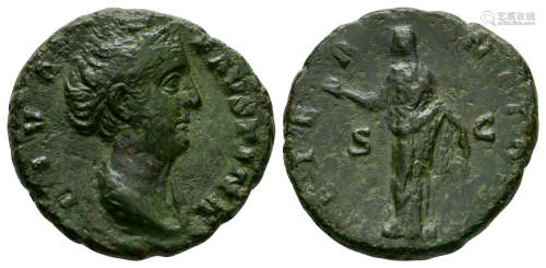 Ancient Roman Imperial Coins - Faustina I - Aeternitas As
