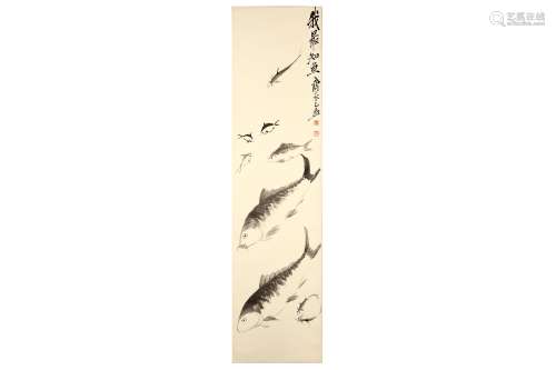 EIGHT WORKS BY FOLLOWERS OF QI BAISHI   (1864 - 1957). Ink on paper, Chinese hanging scrolls, 139