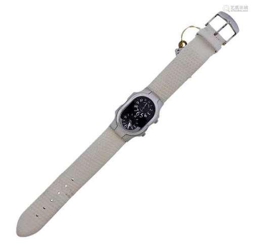 Philip Stein Teslar Dual Time Stainless Steel Watch