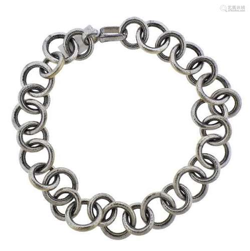Gurhan Galahad 24K Gold Silver Link Chain Necklace