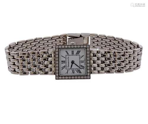 Tiffany & Co 14K Gold Diamond Watch
