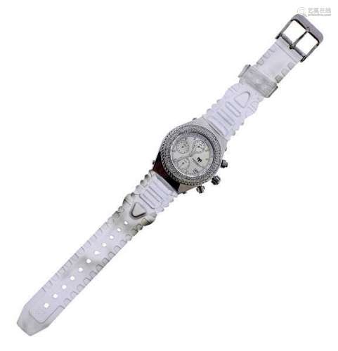 TechnoMarine Steel Diamond Chronograph Quartz Watch