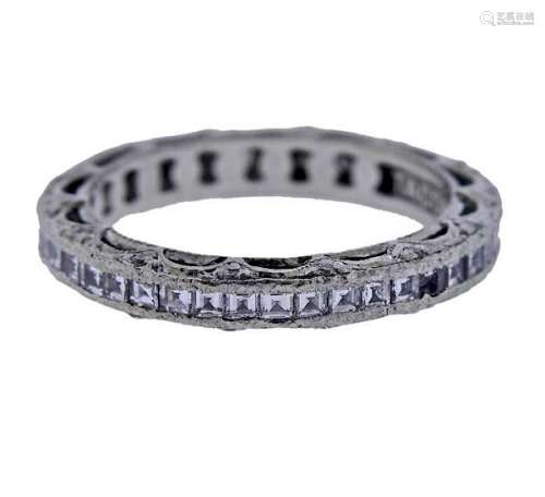 Tacori Platinum Diamond Eternity Wedding Band Ring