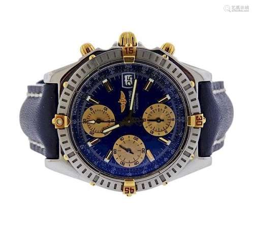 Breitling Chronomat Steel Gold Chronograph Watch ref. B13352