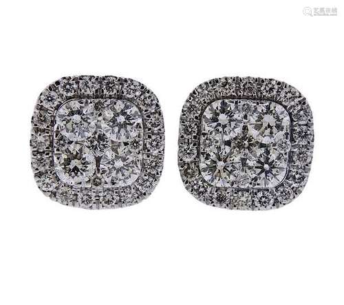 14k Gold Diamond Stud Earrings