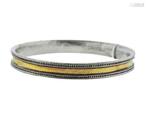 Gurhan Lancelot 24k Gold Silver Bangle Bracelet