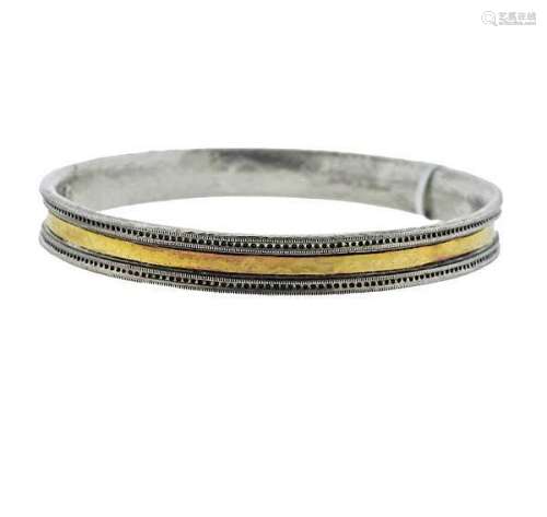 Gurhan Lancelot 24k Gold Silver Bangle Bracelet