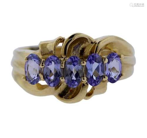 14K Gold Tanzanite Ring