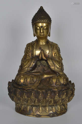 铜释迦摩尼佛坐像