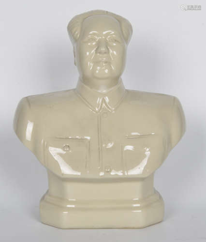 70年代 毛主席半身像瓷塑