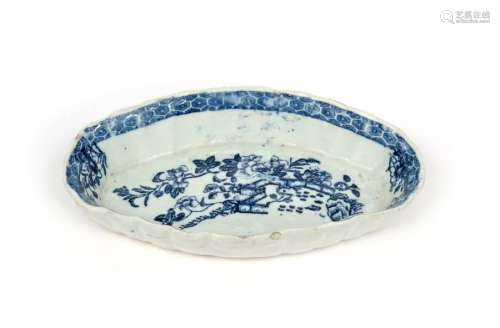 A rare Isleworth blue and white spoon tray c.1770 ...;