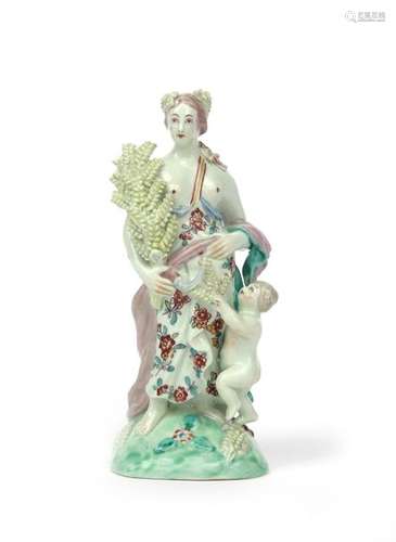 A porcelain figure of Ceres attributed to Samuel G...;