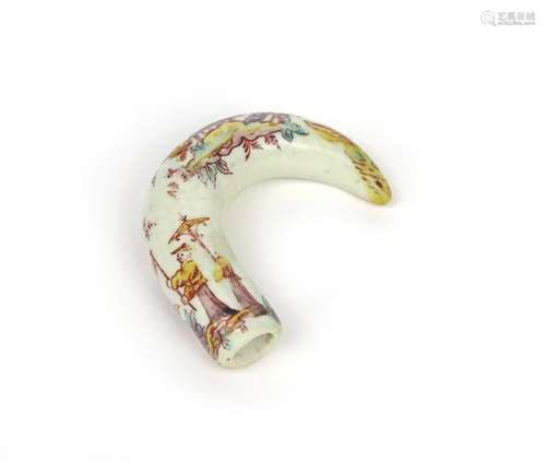 A St Cloud cane handle c.1730 50, of bec de corbin...;