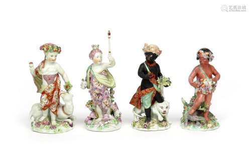 A rare set of Derby figures from the Four Quarters...;