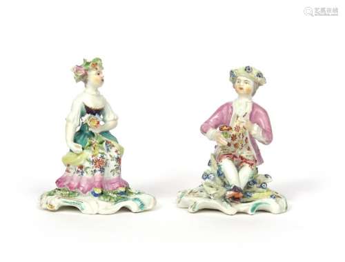 A pair of Derby figures of children c.1756 59, emb...;