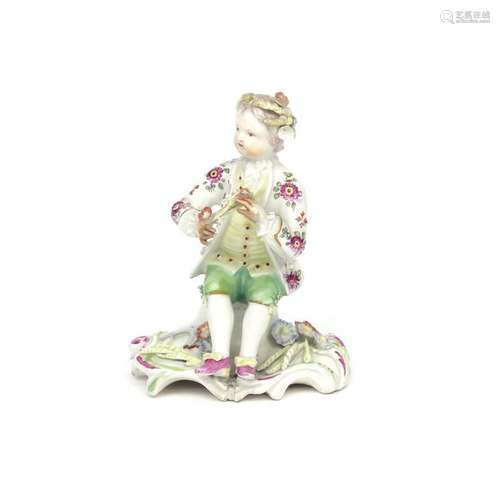 A Derby figure of Summer c.1756 58, modelled as a ...;