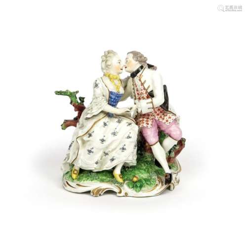 A Frankenthal figure group of ~Harmony in Marriage...;