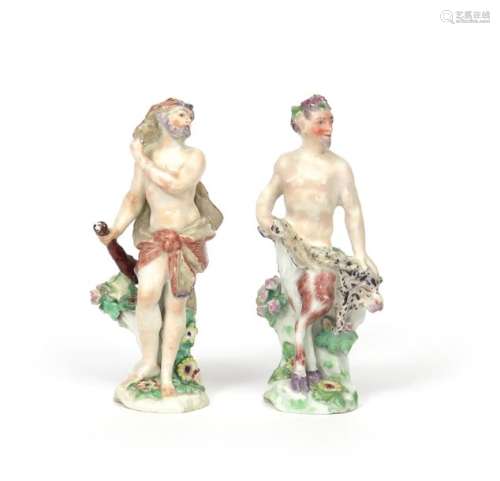 Two small Chelsea Classical figures c.1755 60, one...;