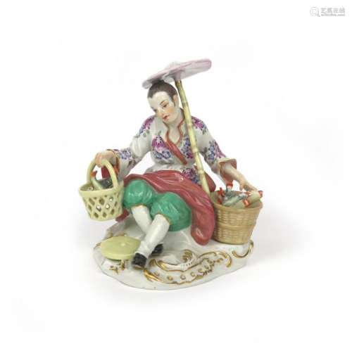 A Meissen chinoiserie figure 20th century, modelle...;