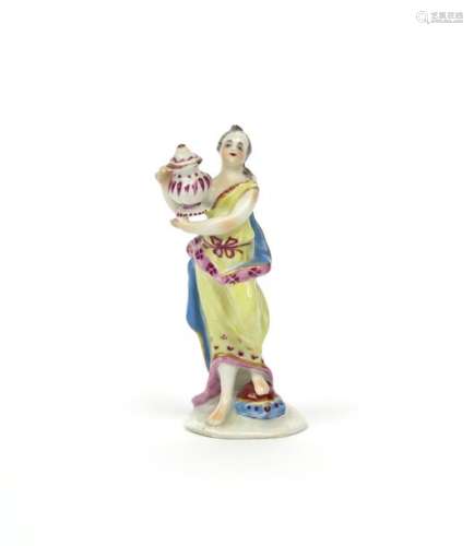 A miniature Bow figure of a Classical maiden c.176...;