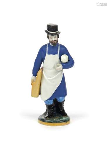 A Russian porcelain figure of a glazier c.1820 40,...;