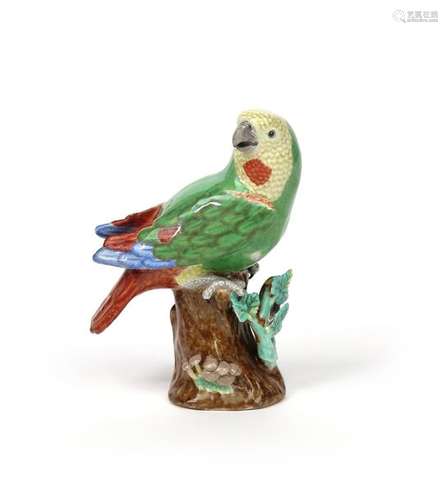 A Meissen figure of a parrot 18th/19th century, pe...;