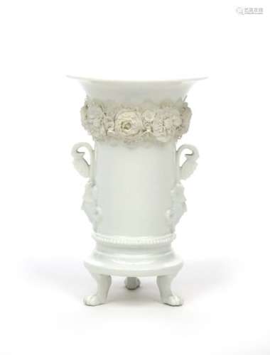 An interesting white glazed porcelain vase early 1...;