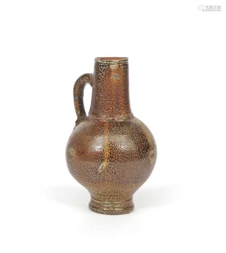 A John Dwight (Fulham) brown stoneware flagon c.16...;