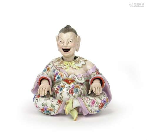 A Meissen nodding pagoda figure 19th/early 20th ce...;