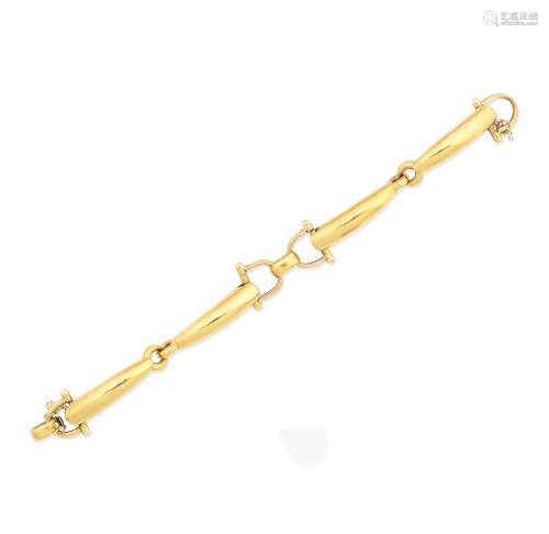 A fancy-link bracelet