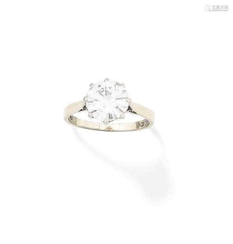 A diamond single-stone ring, 1976