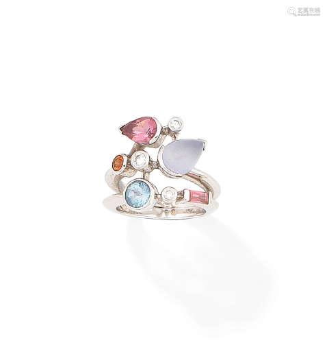 A gem-set 'Meli Melo' ring, by  Cartier